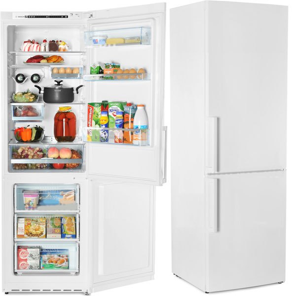 Белый холодильник Bosch KGS36XW20R
